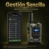 Radios PTT 4G de Zinc, Alcance Ilimitado, Verde, 2-Pcs