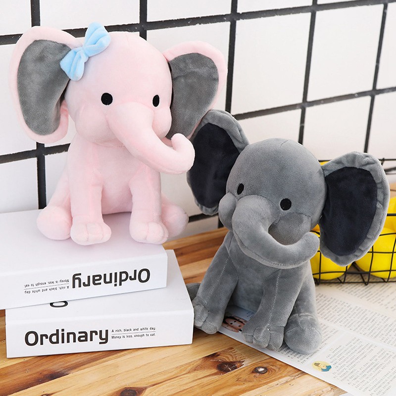 Elephant Plush Toy Multipurpose Cute Safe Comfortable Soft Fluffy Stuffed