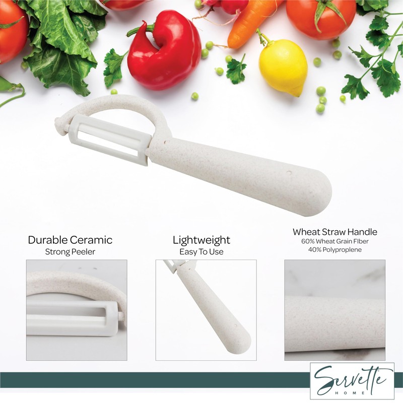Fruit and Vegetable Peelers with Stainless Steel or Ceramic Blades,