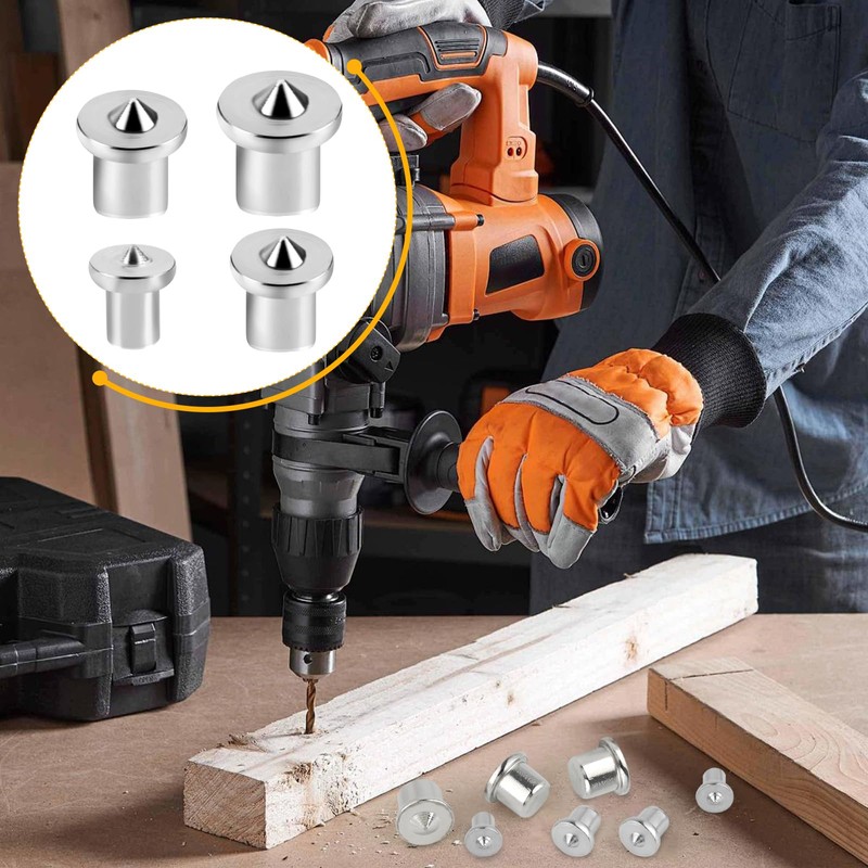 Pack of 36 Centring Tips, Wooden Dowel Centring Tips, 6/8/10/12