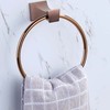 GAKIN Towel Holder Bathroom Rose Gold Zinc Alloy Rack Modern