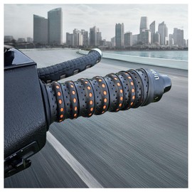 2PCS 3.6Ft Wrap-Around Motorcycle Grips,Anti-Slip Motorcycle Handlebar Grips with Air Vent Holes,Universal & Shock-Absorbing Dirt Bike Accessories for Motorcycles & Bikes