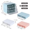 OSteed Desk Craft Organizer and Storage with 7 Flat Drawers,