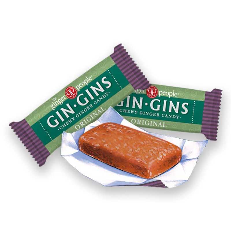 GIN GINS Original Chewy Ginger Candy by The Ginger People