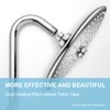 OFFO Shower Head Extension Arm 10 in, S Shaped Shower
