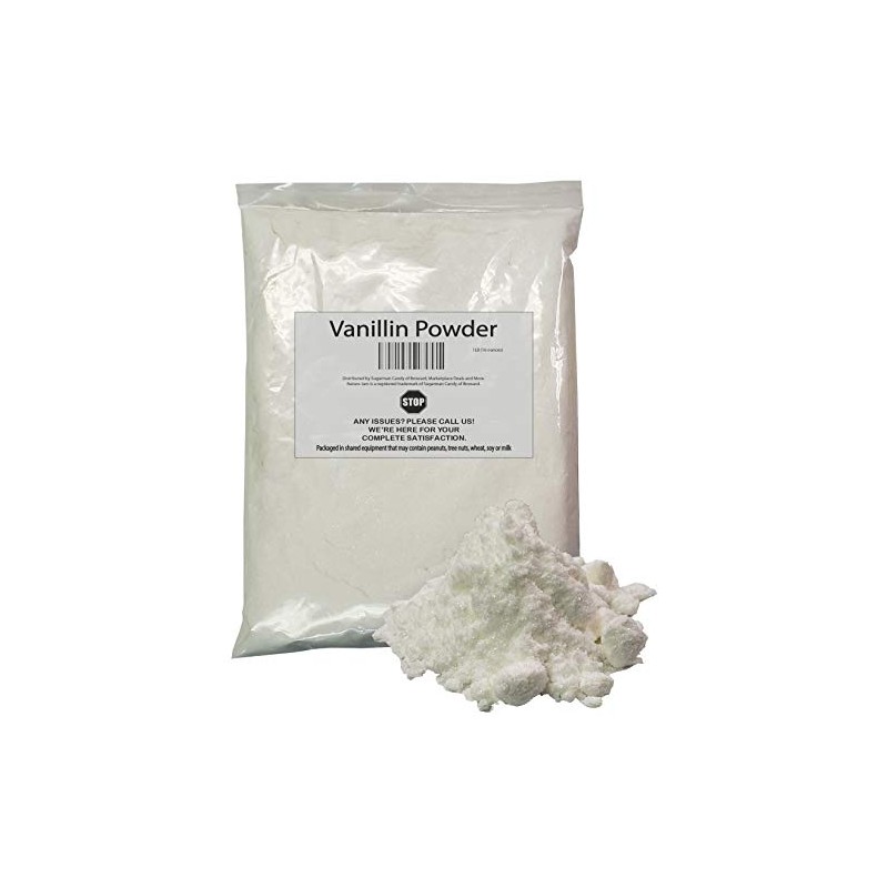 Vanillin Powder 1 Pound-Food Grade Additive for Food and Flavor