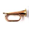 Handmade Full Size Pure Brass Bugle To Play Brown