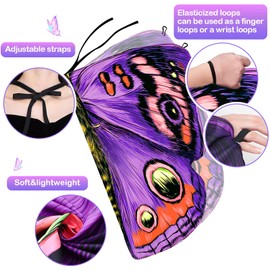 Tacobear Butterfly Costume Children's Butterfly Wings for Girls with Headband Mask Butterfly Cape Wings for Cosplay Theme Party Carnival Fancy Dress, purple