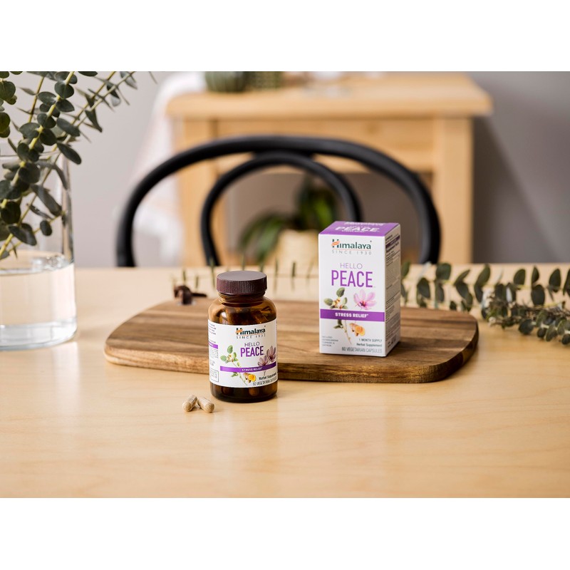 Himalaya Hello Peace - Herbal Stress Relief Supplement with Ashwagandha