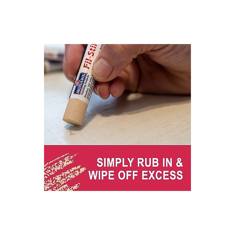 Mohawk Fil-Stik Wax Putty Stick for Wood Repair, Beige Tone