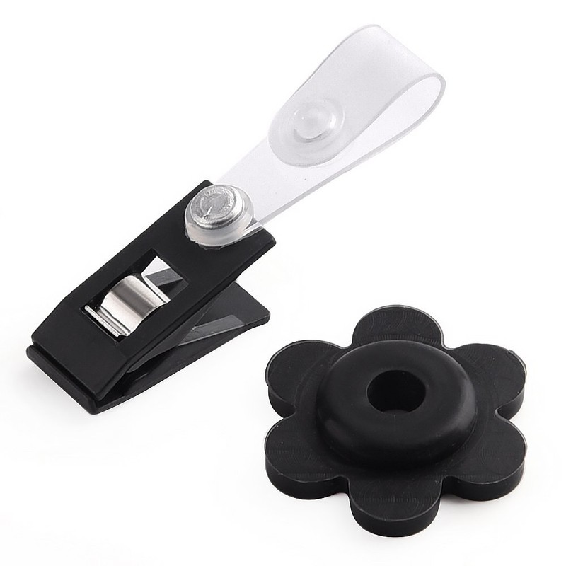KUUQA 20 Pack Garden Flag Rubber Stoppers and Plastic Clips,