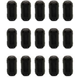 5 mm Clip-on Ferrite Ring Core RFI EMI Noise Reduction Cable Clip for Phones TVs Speakers Radio Audio Equipment Noise Reduction Video Cable Power Cord Pack of 15