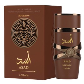 Lattafa Asad Bourbon for Unisex Eau de Parfum Spray, 3.4 Ounce / 100 ml