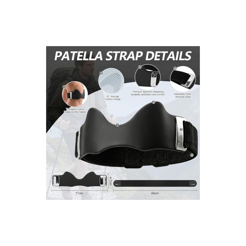 Stryde Precision Knee Strap, Patella Tendon Support, 3D Cushion