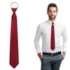 AUYAO Men's Ties, Plain Classic Pre-Tied Knot Tie 8 cm,