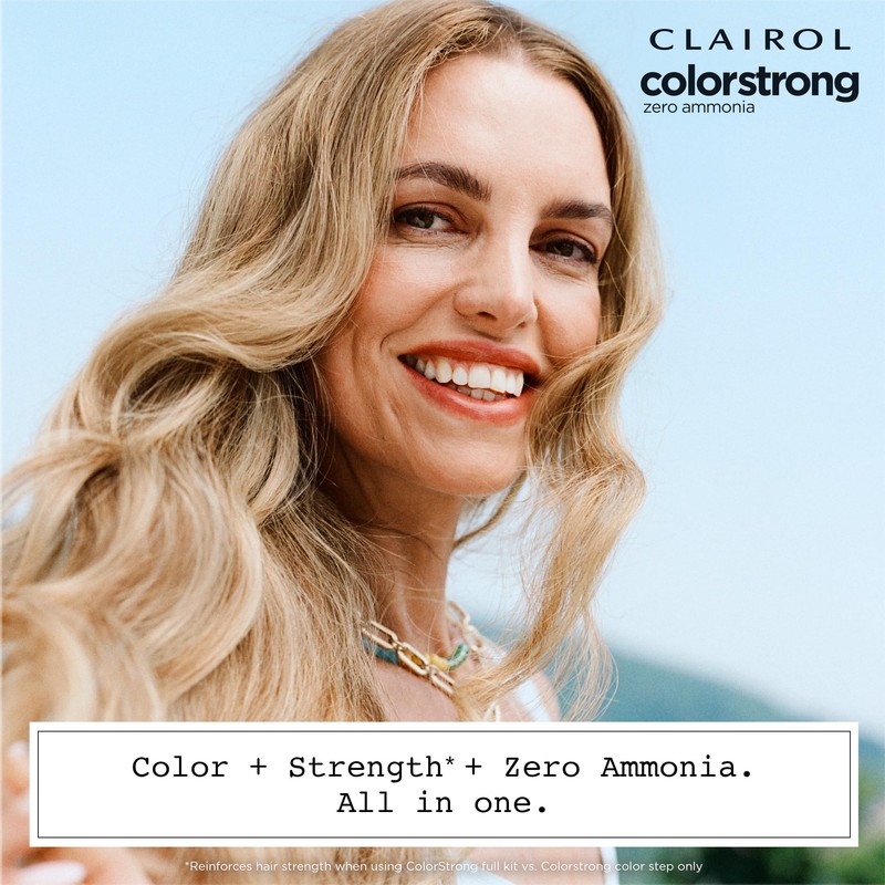 Clairol ColorStrong Permanent Zero Ammonia Hair Dye, 7.0 Dark Blonde