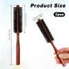 Cepillo de cabello redondo pequeño para cabello fino o corto,