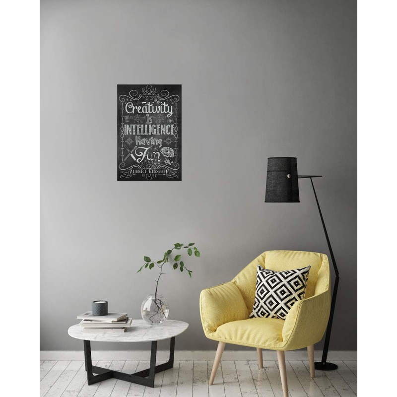 artboxONE Poster 30 x 20 cm Typography Creativity is Intelligence