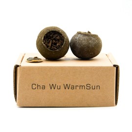 Cha Wu-[A] Mini-Citrus Ripe Pu erh Tea,4.5oz(130g),Fragrant Citrus Aroma with Puer Smooth,Origin of China