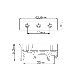 FTVOGUE 10 Sets PCB DIN Rail Mounting Adapter Circuit Board Mounting Bracket Holder Carrier Clips for DIY Electrical (Green, 35mm)
