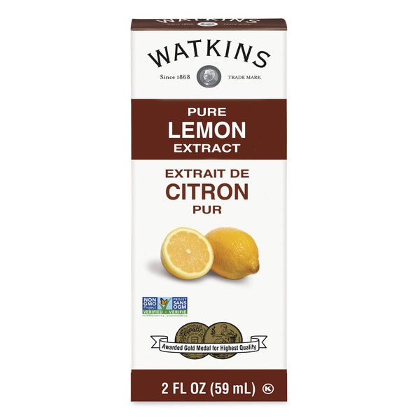 Watkins Pure Lemon Extract, 2 Fl Oz (Pack of 12) (Packaging may vary)