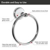 Design House 559286 Savannah Towel Ring for Bathroom, Polished Chrome