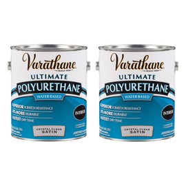 Varathane Water-Based Ultimate Polyurethane, Gallon, Satin, 2 Pack