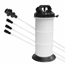 BIG RED Manual Oil Change Pump & Fluid Extractor: No Leaks, No Overfills for Automotive Vacuum Fluid Evacuation, 6.0L (1.5 Gallons) Capacity