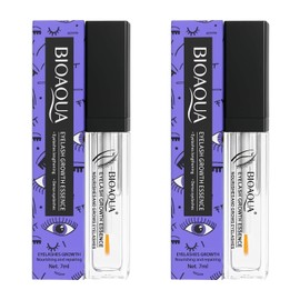 BIOAQUA Pack 2 Serum para Cejas, Pestañas, Línea del Cabello y Barba, Brocha Suave, Alargador y Espesador Eyebrow Eyelash 7ml c/u