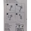 Reliabilt Satin Nickel Step-Release Kick Down Door Stop Rubber Shoe