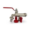 Garden Tap for 15mm Copper or 15mm Plastic Pipes (Double