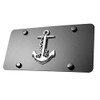 LFPartS Navy Ship Anchor 3D Emblem on Stainless Steel License