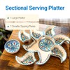 KAMSAH Plate Set & Serving Platter, Custom Hand-Painted Ceramic Appetizer