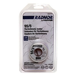 1/8" Radnor by Harris 95/5 (Tin/Antimony) Solder 8 Ounce Spool