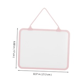 DOITOOL Small Magnetic Dry Erase Board with Removable Hanging Rope Double Sided Mini Whiteboard for Home Office and Classroom Use for and Note