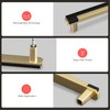 Homdiy 10 Pack Black and Gold Cabinet Pulls 5 Inch