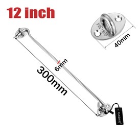 CASKIE Cabin Hook Stainless Steel 304 Heavy Duty Cabin Hooks and Eye Lock for Shed, Gate or Garage Door