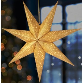 Brubaker 60 cm Paper Christmas Star for Hanging - Window Advent Star