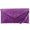 modamoda de T106 Italian Suede Clutch Bag / Evening Bag