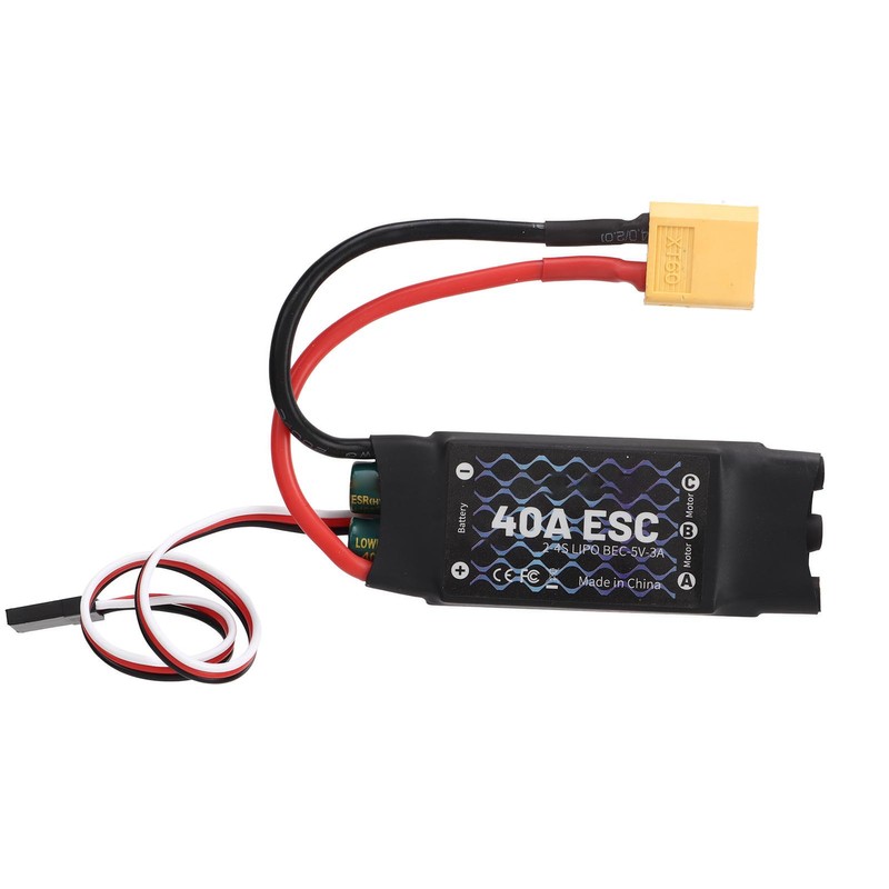 40A ESC 2‑4S Electric Speed Controller 5V 3A BEC with
