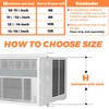GCGOODS Window Air Conditioner Side Panels with Frame, Adjustable Window