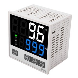 Asixxsix PID Temperature Controller Kit, High Voltage 100-240V AC Digital Display Universal Thermostat, Supports K, J, E, N Thermocouple, for SSR Solid State Relays (96 x 96mm)