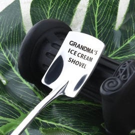 Mothers Day Gifts for Grandma Wife Nana Ice Cream Spoons Shovel for Gaga Nanny Gigi Gift for Nana Grandma Birthday Present for Women Grammy Nonny Square Shovels Gifts from Grandkids