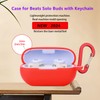 Case for Beats Solo Buds Case Cover with Flower Keychain,