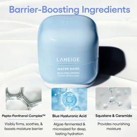 LANEIGE Water Bank Hydration Set: Hyaluronic Acid, Barrier-Boosting Hydration, Full Sized, Travel Sized