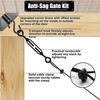 2 Set Anti-Sag Gate Kits for Wooden Fence, Anglecai Gate