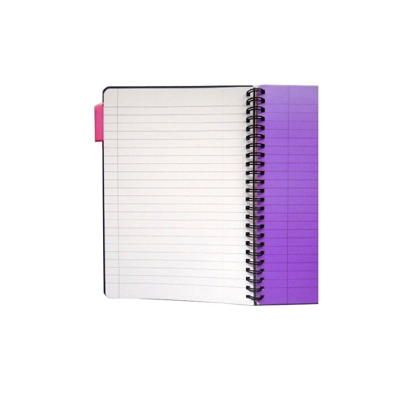 1 x Black A5 Spiral Bound PVC Covered Project Subject