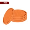 sourcing map 4pcs Car Cup Coasters Universal PVC Car Cup