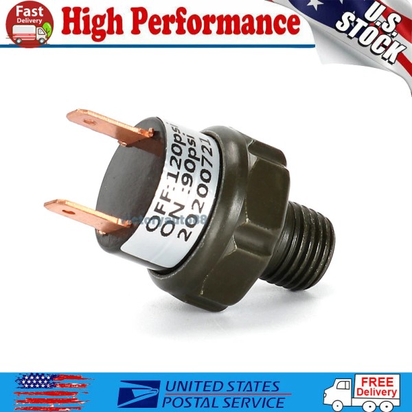 Unbranded 90-120PSI AIR PRESSURE TANK SWITCH CONTROL VALVE 1/4" NPT