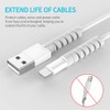 Cable Protector Spiral Phone Charge Cable Saver, Headphone, USB Cord,